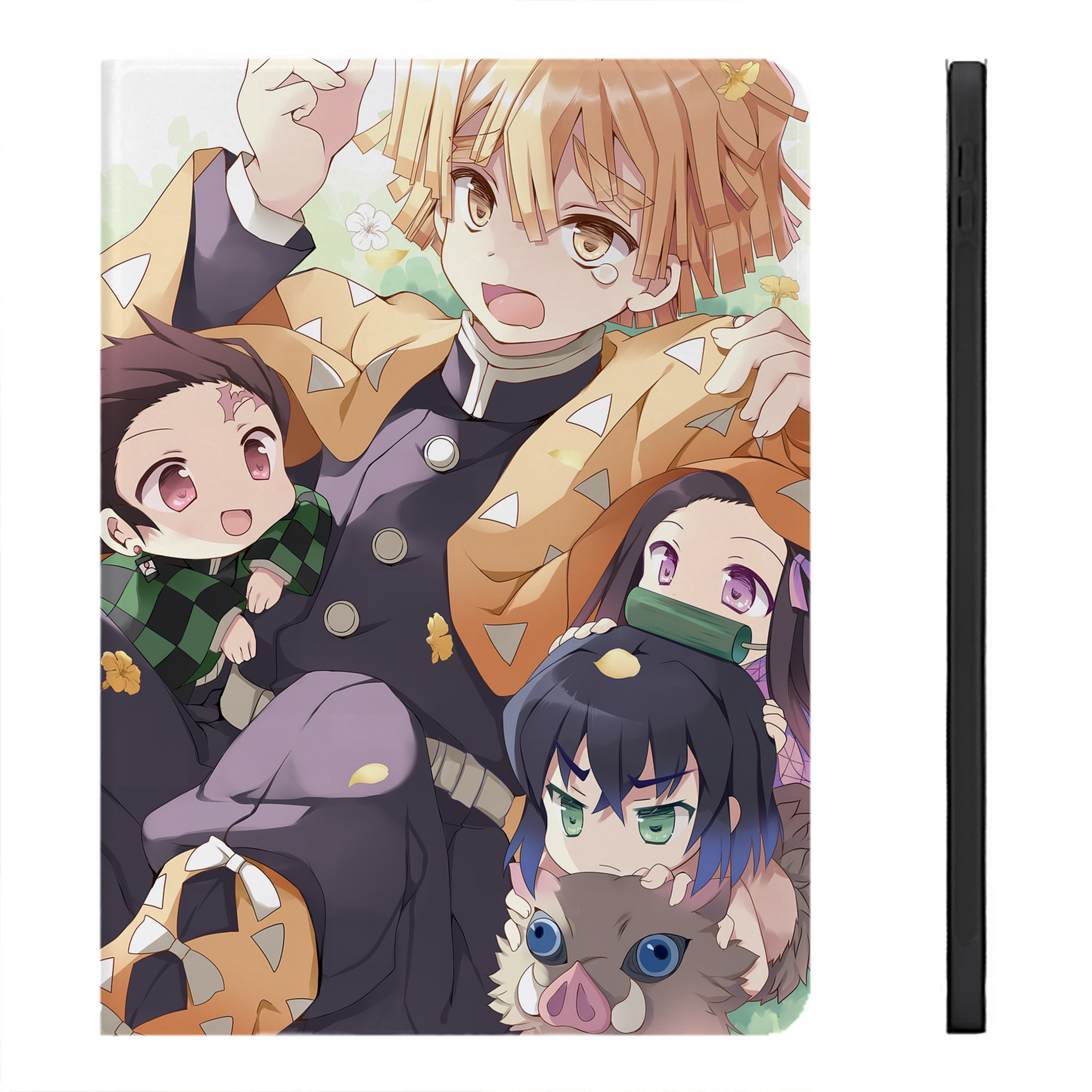 （画像用） 鬼滅の刃（きめつのやいば）竈門 炭治郎／かまど たんじろう Kamado Tanjirou IPadケース ペンホルダー付き ブックスタイルデザイン